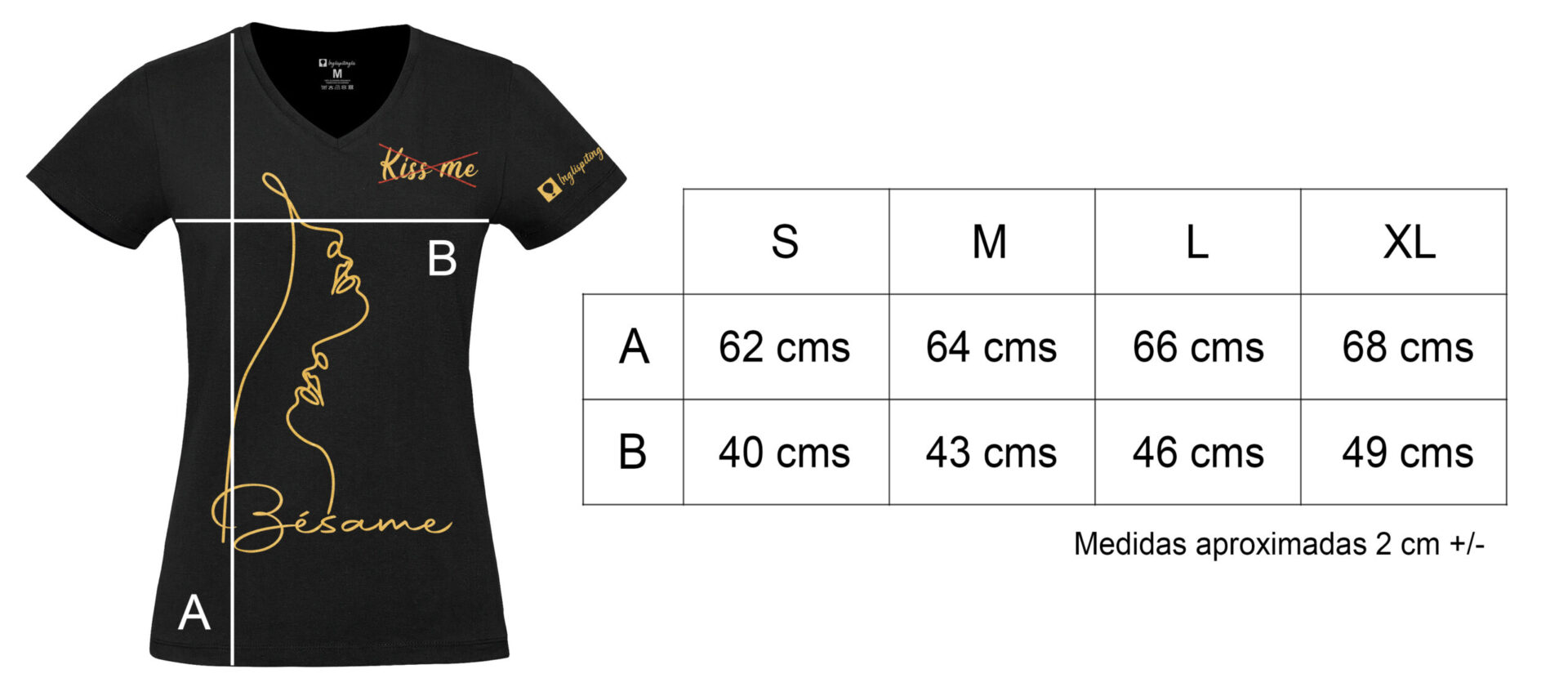 besame pico_TALLAS