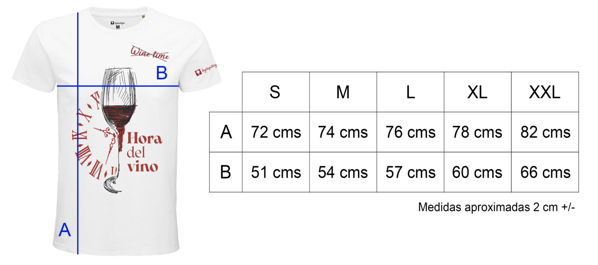 hora vino blanco hombre_TALLAS
